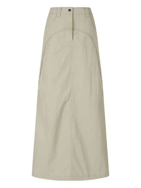 Tomboy Pouch-pocket Maxi Skirt - Neutrals 