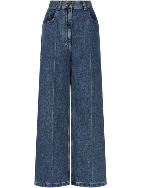  Tomboy Pressed-crease Jeans - Blue 