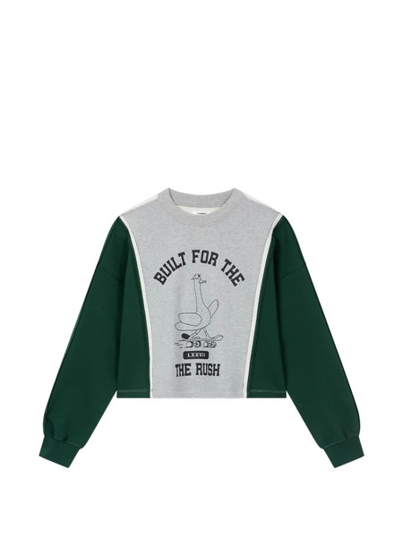 Tomboy Printed Sweatshirt - Grey 