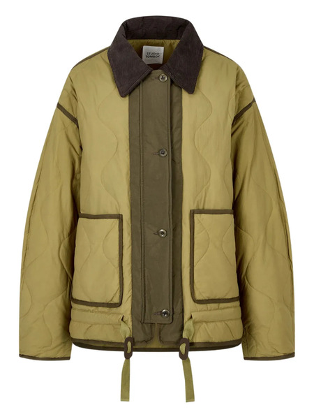  Tomboy Quilted-design Jacket - Green 