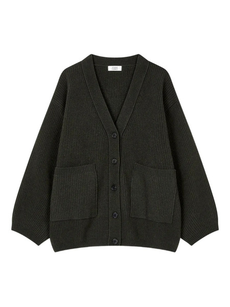  Tomboy Ribbed-knit Cardigan - Grey 