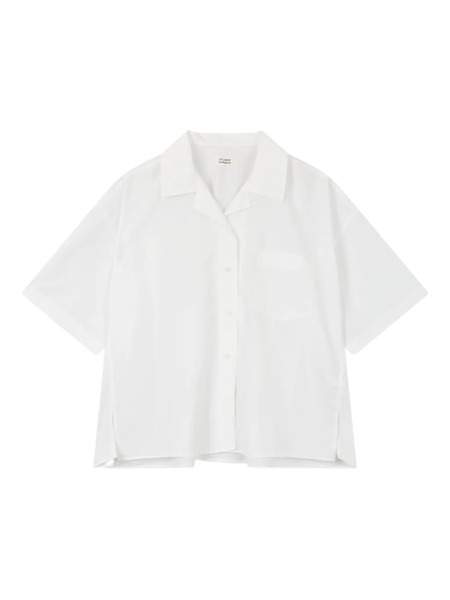  Tomboy Short-sleeve Button-up Shirt - White 