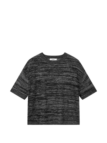  Tomboy Short-sleeve Sweater - Black 