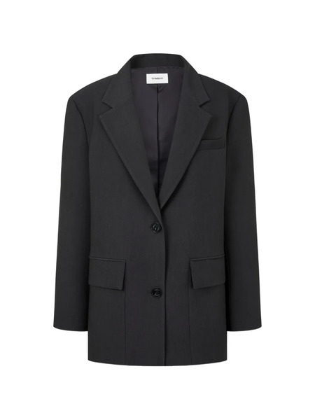 Tomboy Single-breasted Blazer - Grey 
