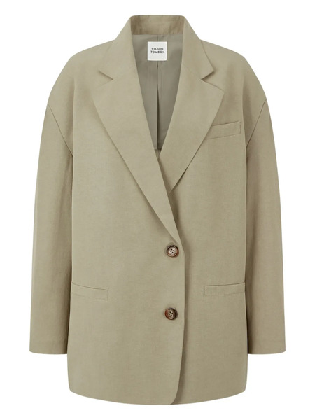  Tomboy Single-breasted Blazer - Neutrals 