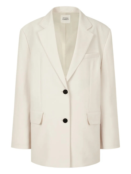  Tomboy Single-breasted Blazer - Neutrals 