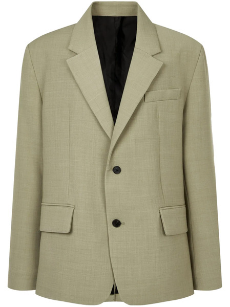  Tomboy Single-breasted Wool Blazer - Green 