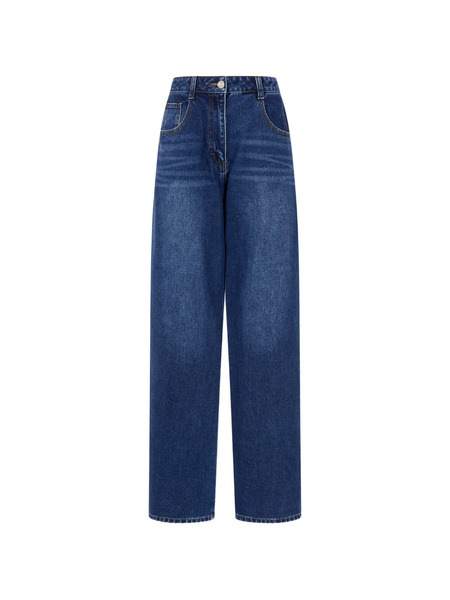  Tomboy Straight Denim Trousers - Blue 