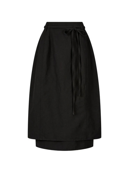  Tomboy Tie Wrap Skirt - Black 