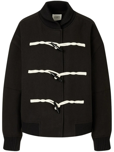  Tomboy Toggle-fastening Coat - Black 