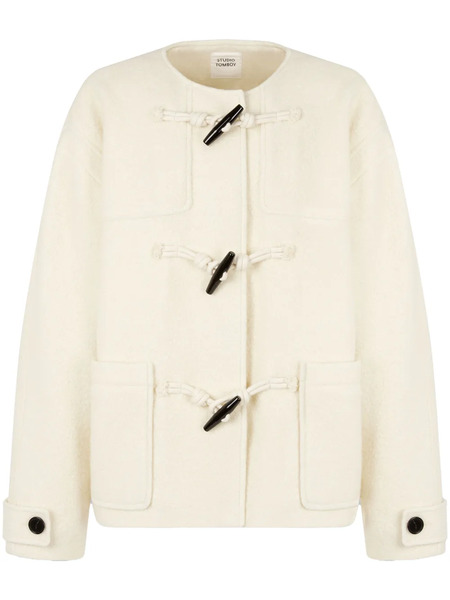  Tomboy Toggle-fastening Round Neck Jacket - Neutrals 