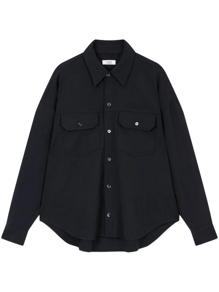  Tomboy Wool Two-pocket Shirt - Black 