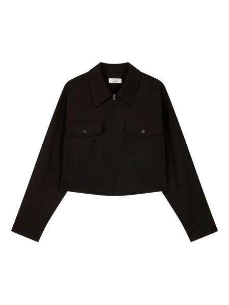  Tomboy Zip-up Shirt - Black 