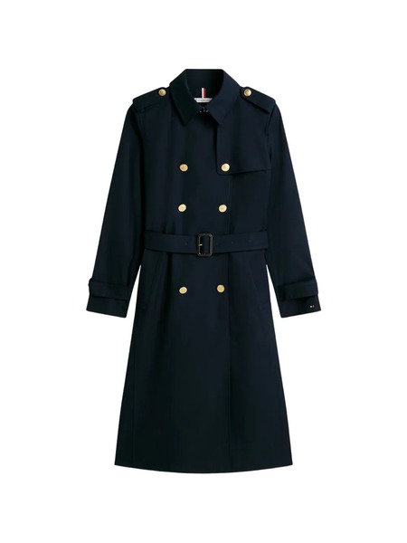  Tommy Hilfiger Belted Button Coat - Blue 