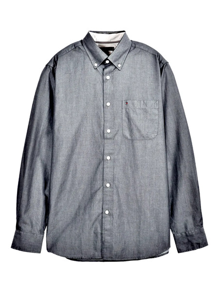  Tommy Hilfiger Buttoned Pocket Shirt - Grey 