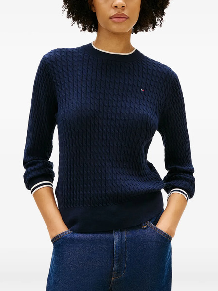  Tommy Hilfiger Cable Knit Sweater - Blue 