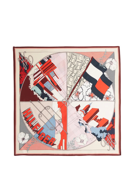 Tommy Hilfiger Floral-detail Scarf - Neutrals 