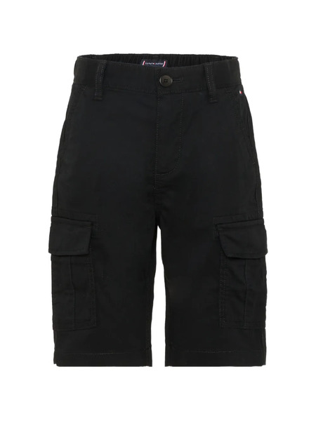  Tommy Hilfiger Junior Buttoned Cargo Shorts - Black 