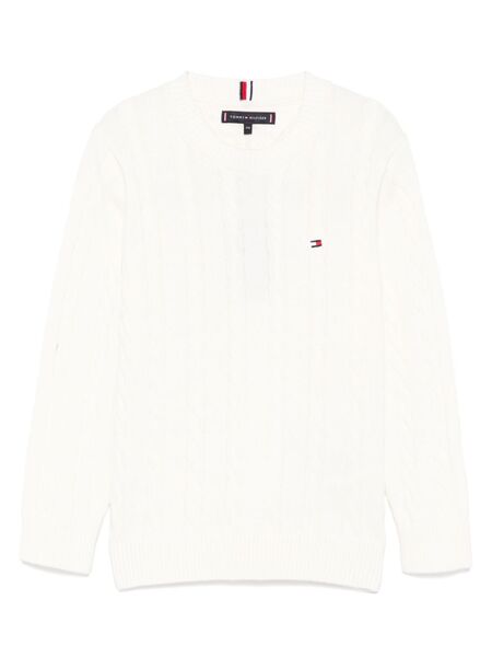  Tommy Hilfiger Junior Cable-knit Sweater - Neutrals 