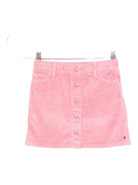  Tommy Hilfiger Junior Corduroy Button Skirt - Pink 