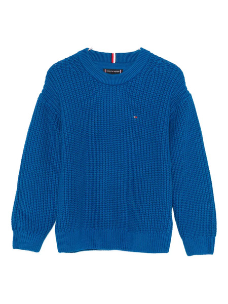  Tommy Hilfiger Junior Embroidered-logo Sweater - Blue 