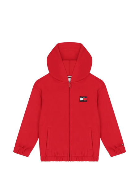  Tommy Hilfiger Junior Hooded Zip-fastening Sweatshirt - Red 