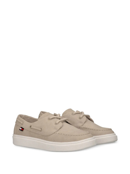  Tommy Hilfiger Junior Lace-up Boat Shoes - Neutrals 