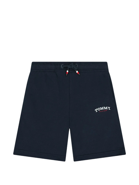  Tommy Hilfiger Junior Logo-embroidered Fleece Shorts - Blue 