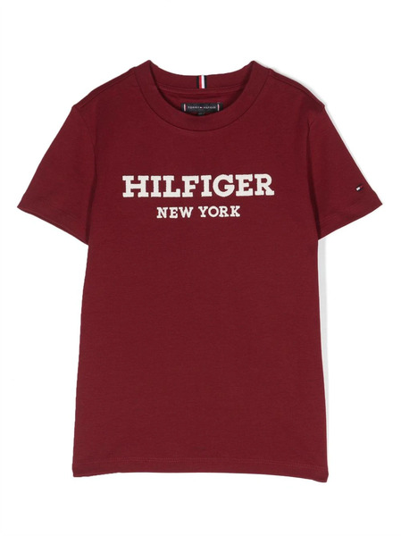  Tommy Hilfiger Junior Logo-print Cotton T-shirt - Red 