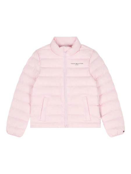  Tommy Hilfiger Junior Logo-print Puffer Jacket - Pink 