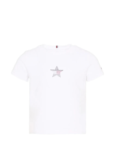  Tommy Hilfiger Junior Star-flag T-shirt - White 