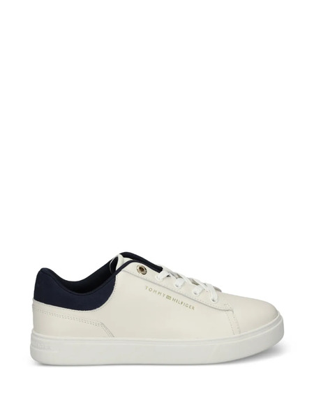  Tommy Hilfiger Lace-up Leather Sneakers - Neutrals 