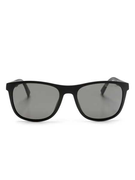  Tommy Hilfiger Logo-embossed Square-frame Sunglasses - Black 