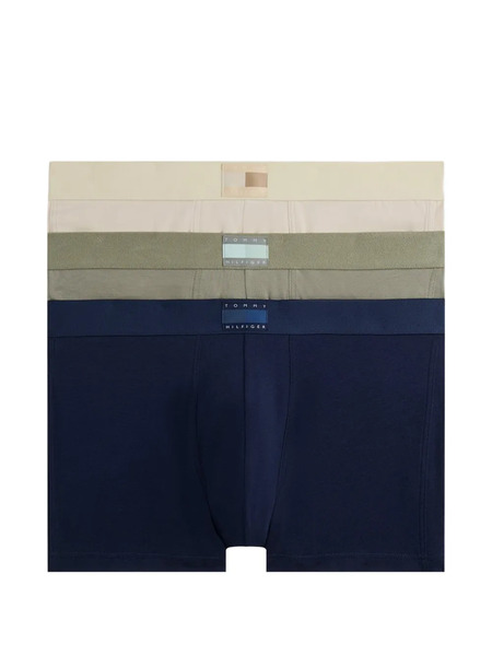  Tommy Hilfiger Logo-patch Boxers (pack Of Three) - Blue 