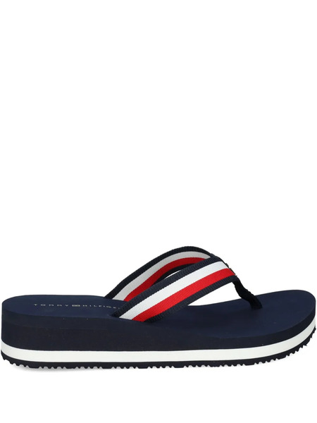  Tommy Hilfiger Logo-plaque Flip Flops - Blue 