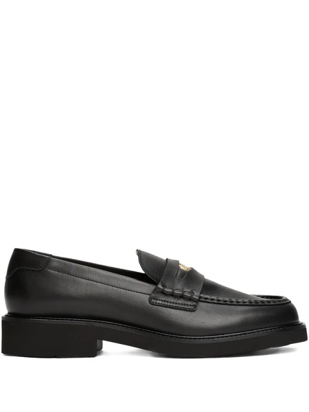  Tommy Hilfiger Logo-plaque Loafers - Black 
