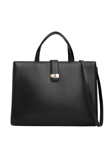  Tommy Hilfiger Logo-plaque Tote Bag - Black 