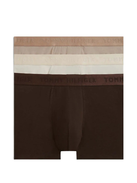  Tommy Hilfiger Logo-waistband Boxers (pack Of Three) - Brown 