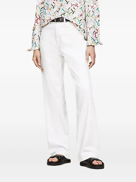  Tommy Hilfiger Monogram-pattern Shirt - White 