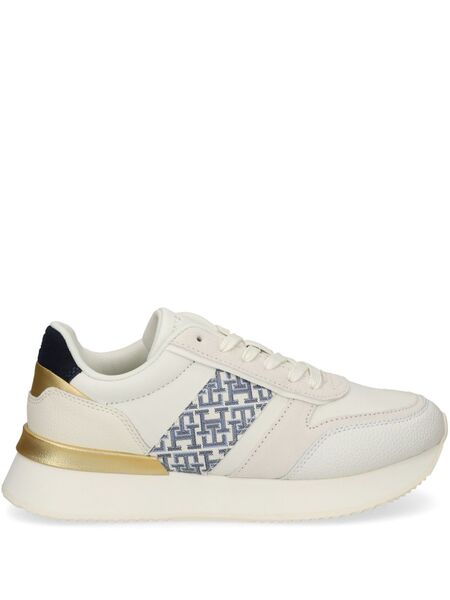  Tommy Hilfiger Monogram Trainers - White 