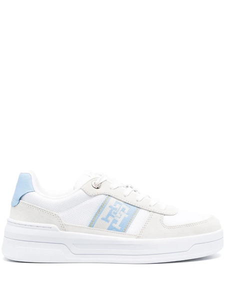  Tommy Hilfiger Panelled Leather Sneakers - Neutrals 