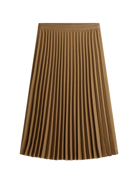  Tommy Hilfiger Pleated Midi Skirt - Brown 
