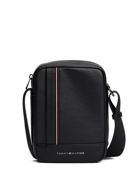  Tommy Hilfiger Stripe Messenger Bag - Black 