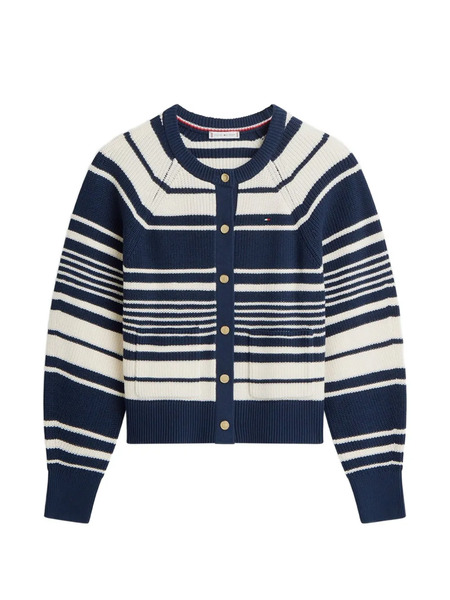  Tommy Hilfiger Striped Cardigan - Blue 