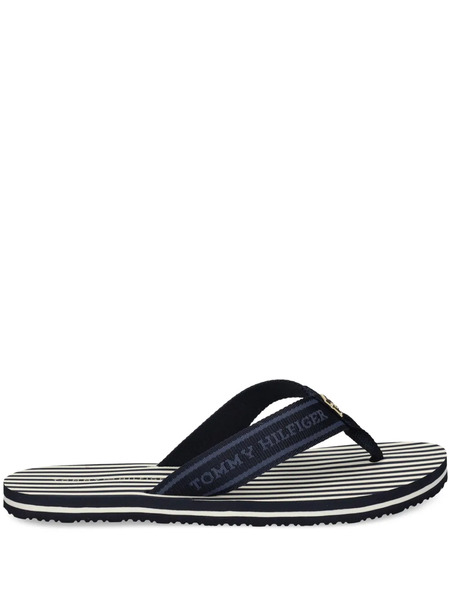  Tommy Hilfiger Striped Flip Flops - Blue 