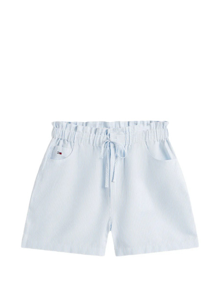  Tommy Hilfiger Striped-pattern Drawstring-fastening Shorts - Blue 