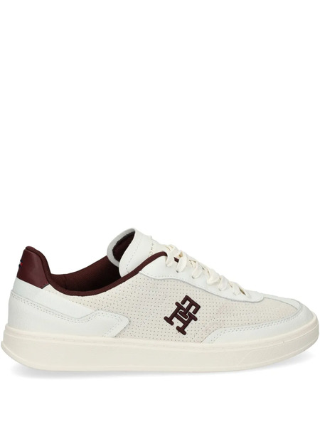  Tommy Hilfiger Th-monogram Colour-blocked Sneakers - White 