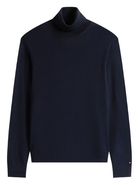 Tommy Hilfiger Turtleneck Wool Sweater - Blue 