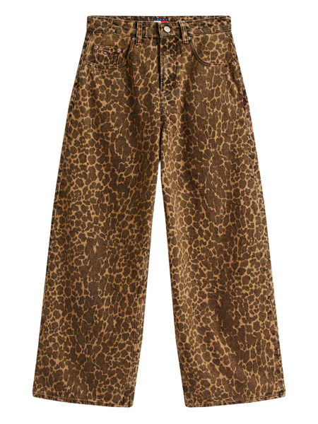  Tommy Jeans Animal-print Jeans - Brown 