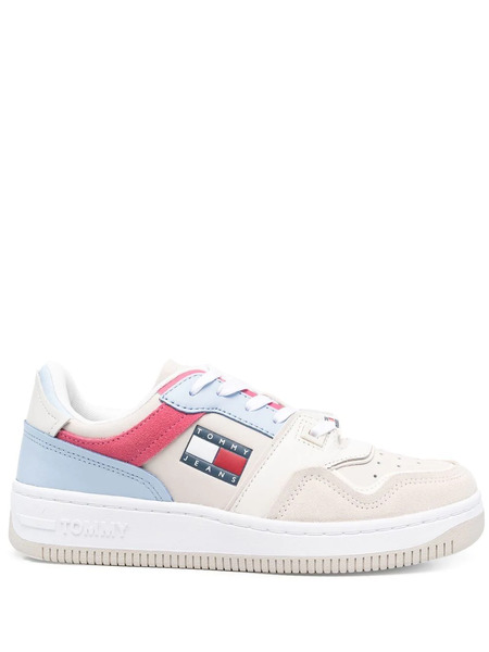  Tommy Jeans Colour-block Mid-top Sneakers - Neutrals 
